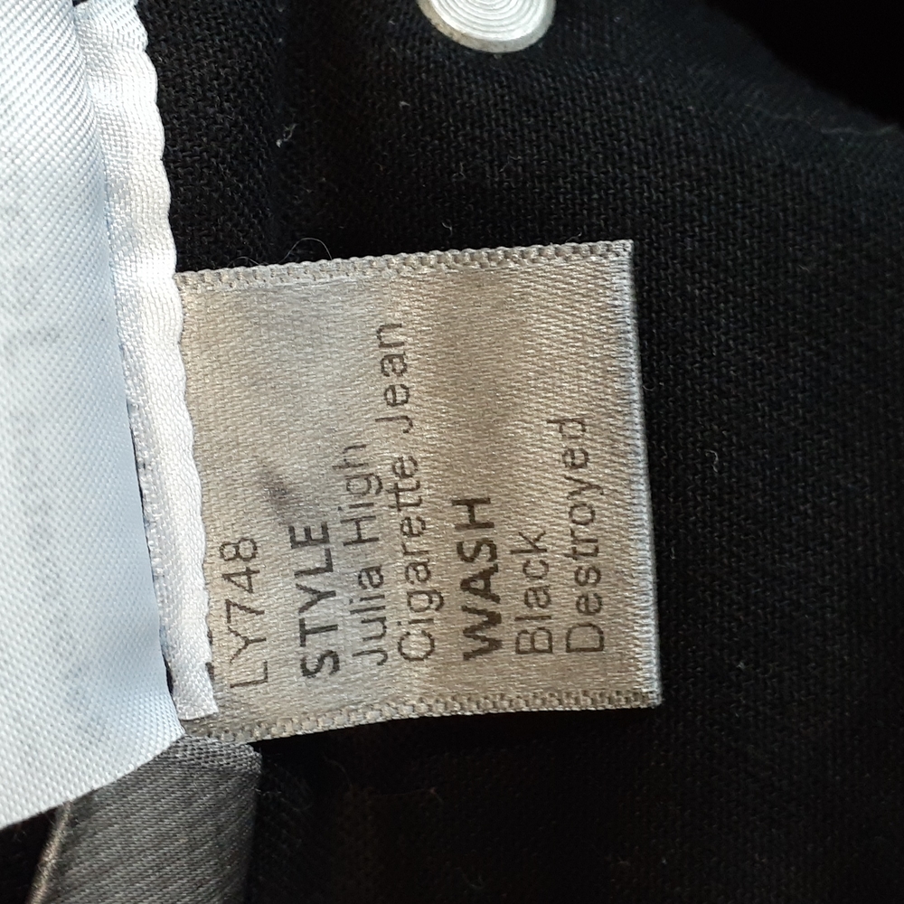 Reformation julia high cigarette black jeans size 26 - Picture 11 of 13